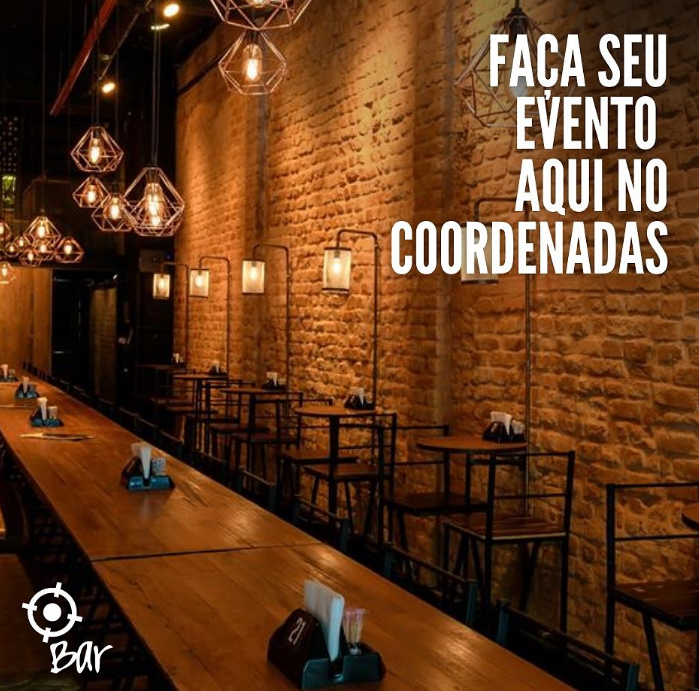 Realize seu evento no Coordenadas Bar